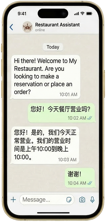 AI agents in messengers