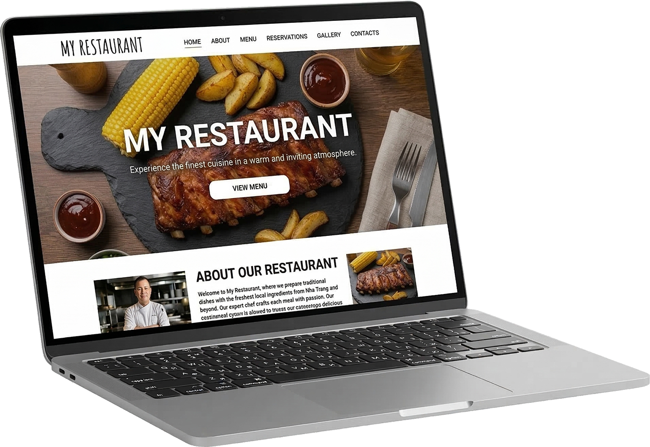 Sitio web del restaurante