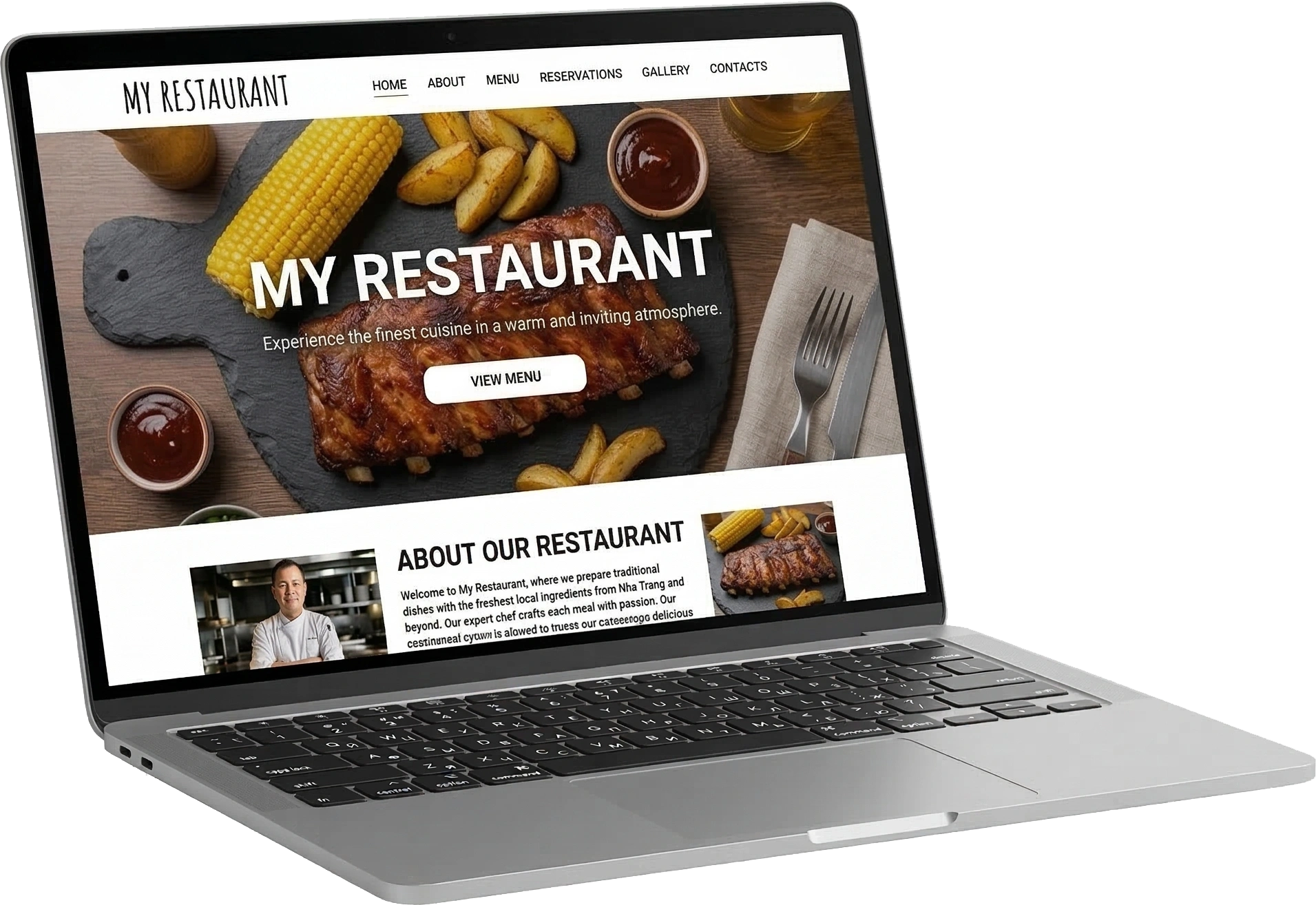 Laman web restoran